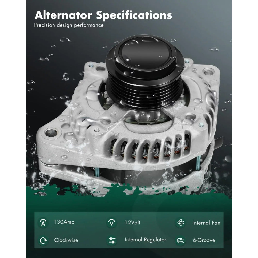 OE#104210-1240 12V 130A 6PK Alternator For Honda Accord Pilot Odyssey 3.5L V6 2011-2015
