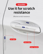 Car Styling Door Bowl Handle Protector Stickers Transparent Anti-scratch Film For Ford Fiesta Mondeo Focus Mk2 Mk3 Ranger Kuga
