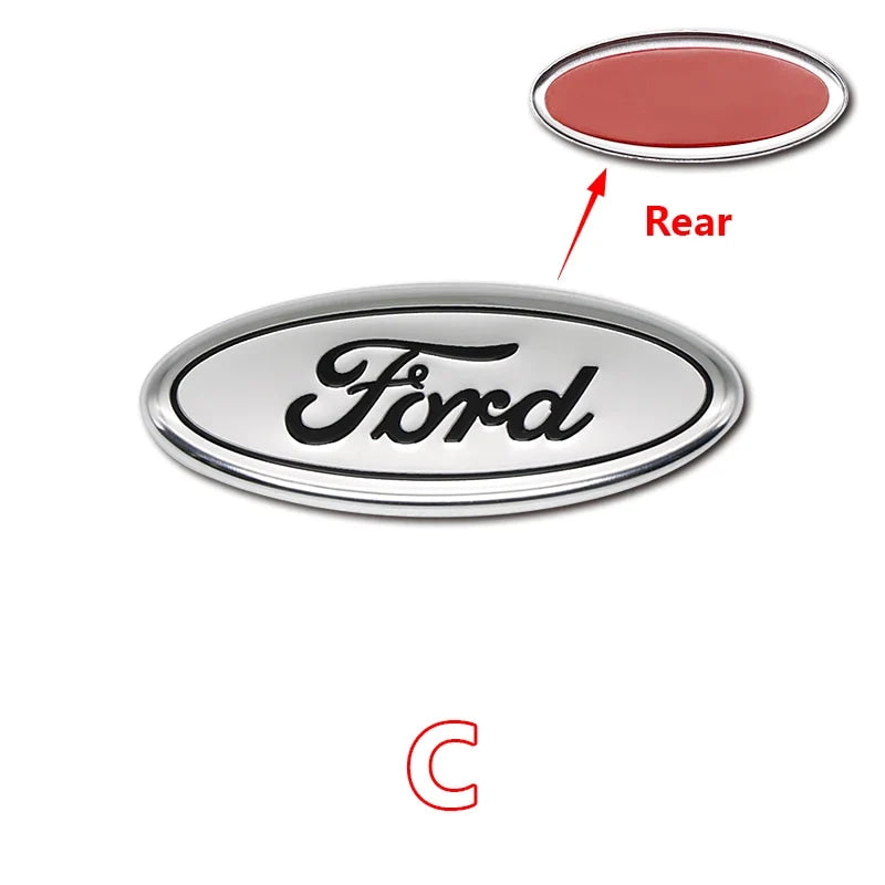 Aluminum Badge 5.8cm Car Steering Wheel Emblem Decals For Focus 2 Mk3 F150 Mondeo Fusion Ranger Escort Explorer Kuga Taurus