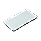 Espejos interiores de coche, placa de visera solar, espejo de maquillaje LED HD para niñas y mujeres, luz de relleno recargable, espejo de tocador fino Universal