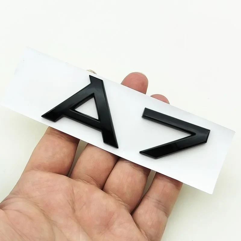 3D ABS cromo negro Logo A1 A2 A3 A4 A5 A6 A7 A8 emblema coche insignia para maletero pegatinas para Audi Auto accesorios decorativos