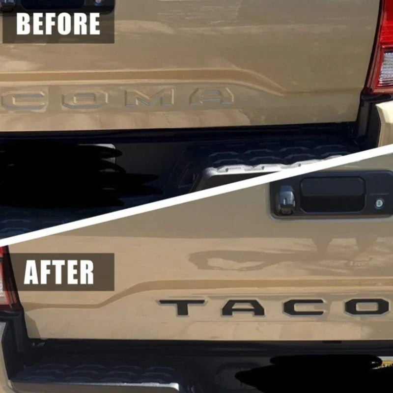 3D ABS Car Letters Sticker for Toyota Tundra Tacoma Pickup Truck Rear Tailgate Emblem Badge Decal Exterior Accessories