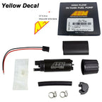 Brand New For AEM 50-1000 340LPH Electric High Flow Intank EFI Fuel Pump w/ Strainer & Install Kit For Walbro GSS342 50-1210