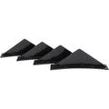 LAICY For Chevy Corvette C7 Z06 GS 14-19 Car Rear Bumper Lip Rear Diffuser Shark Fins Curved Spoiler Lip Wing Splitter 4 Fin