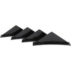 LAICY For Chevy Corvette C7 Z06 GS 14-19 Car Rear Bumper Lip Rear Diffuser Shark Fins Curved Spoiler Lip Wing Splitter 4 Fin