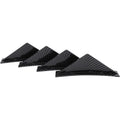 LAICY For Chevy Corvette C7 Z06 GS 14-19 Car Rear Bumper Lip Rear Diffuser Shark Fins Curved Spoiler Lip Wing Splitter 4 Fin