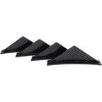 LAICY For Chevy Corvette C7 Z06 GS 14-19 Car Rear Bumper Lip Rear Diffuser Shark Fins Curved Spoiler Lip Wing Splitter 4 Fin