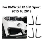 New Performance Gloss Black Front Bumper For BMW X6 F16 M Sport 2015 To 2019 ABS Splitter Lip Spoiler Diffuser By Body Kit