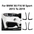 New Performance Gloss Black Front Bumper For BMW X6 F16 M Sport 2015 To 2019 ABS Splitter Lip Spoiler Diffuser By Body Kit