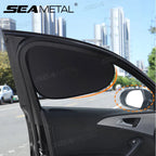 SEAMETAL 4-Layer Sun Shade Cover for Car Side Window Ultra-Light Electrostatic Curtains Sun Protection for Baby 99.9% UV Blocker