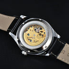 Orient Watch  Double Lion Japanese Fully Automatic Mechanical Watch Hollowed Out Business Men's Watch Stainless Steel Strip