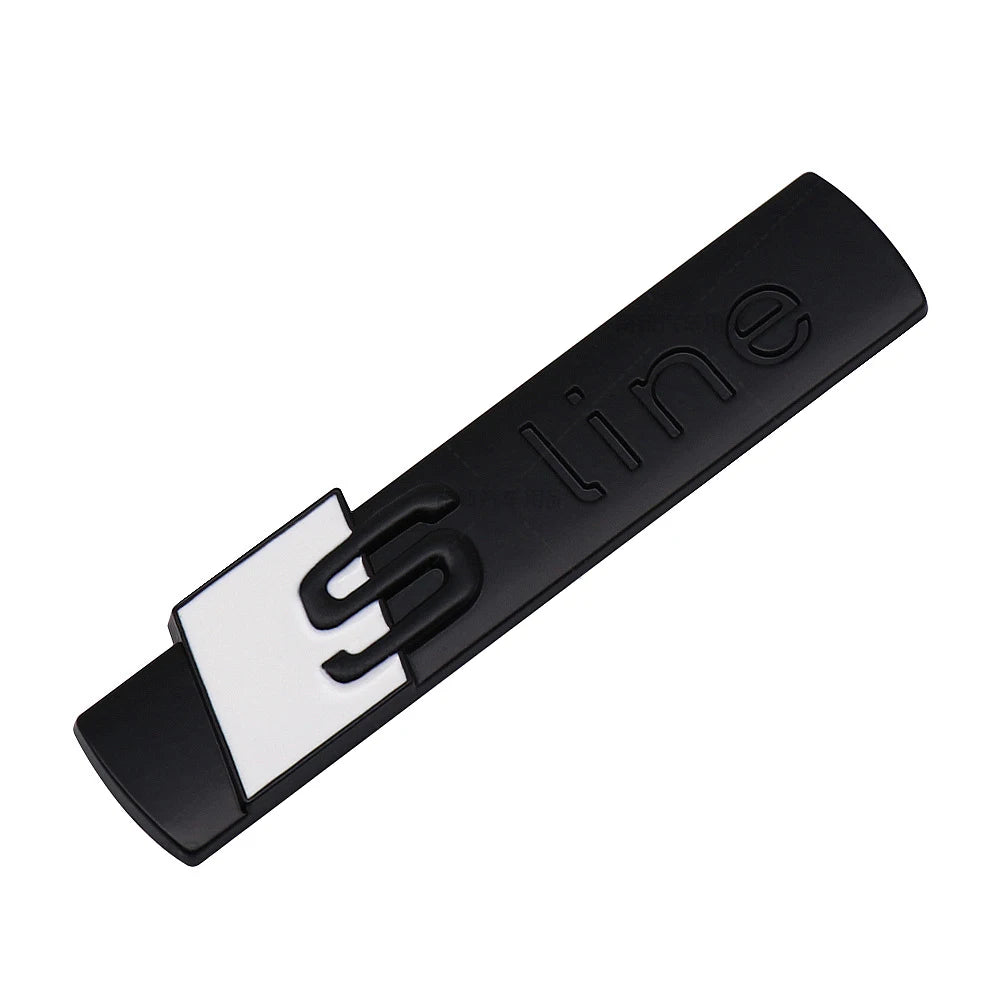 3d abs SLine Logo S Line Badge Car Fender Side Emblem Sticker For Audi A1 A2 A3 A4 A5 A6 A7 Q2 Q3 Q4 Q5 Q6 Q7 S3 S4 S5 S6 TT