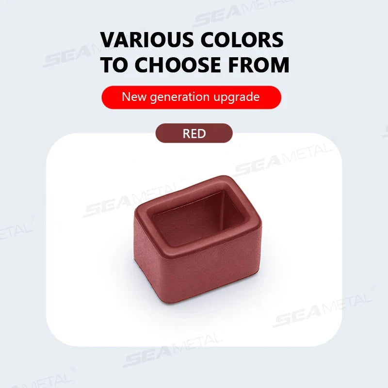 SEAMETAL Car Seat Belt Buckle Cover Anti Scratch Seatbelt Button Protector Seat Belt Protection Cover Car Interior Accessories
