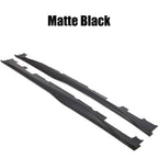 For Chevy Camaro Coupe Convertible LT LS SS RS 2016-2024 ZL1 Style Side Skirts Rocker Panels Spoiler Carbon Look Glossy black