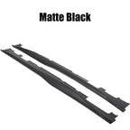 For Chevy Camaro Coupe Convertible LT LS SS RS 2016-2024 ZL1 Style Side Skirts Rocker Panels Spoiler Carbon Look Glossy black