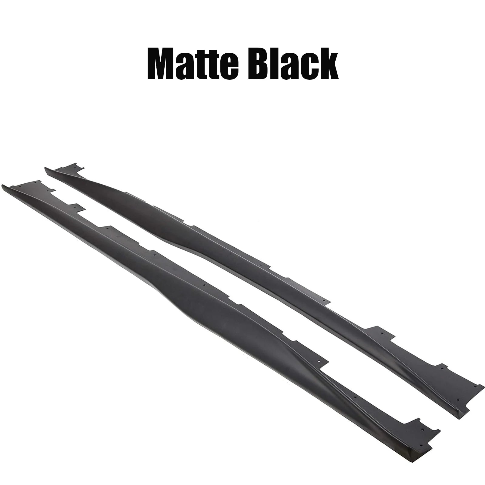 For Chevy Camaro Coupe Convertible LT LS SS RS 2016-2024 ZL1 Style Side Skirts Rocker Panels Spoiler Carbon Look Glossy black