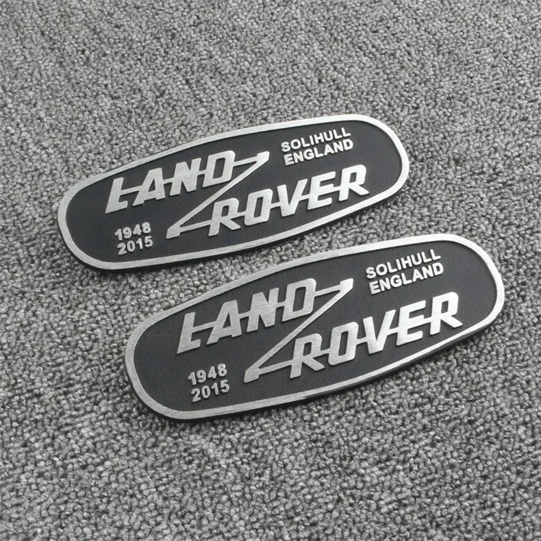3D Metal Car Front Grille Emblem for Land Rover SOLIHULL ENGLAND Logo Sticker Defender 2015 Auto Badge Decoration Accessories
