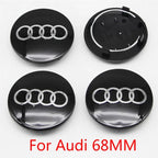 4PCS 60mm 61mm 68mm 69mm 77mm Car Wheel Center Cap Hub Cover Badge For Audi A6 A3 A4 A5 A6 Q2L Q3 Q5 Q7 Q8 R8 Hubcap Accessories