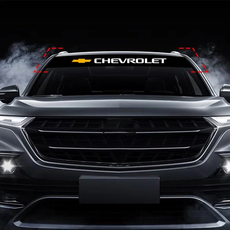 Easy Install Car Front Window Decoration Sticker CompatibleChevrolet Colorado Cruze Spark Captiva Malibu Trax Aveo Camaro Onix