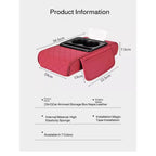 Reposabrazos para Coche 5 en 1: Caja para Pañuelos, Portavasos, Bolsa de Almacenamiento Multifuncional, Almohadilla Elevadora y Cojín con Bolsillo