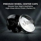 4Pcs/set Anti-Rust Snap-On Wheel Center Hub Caps Center Covers for Jeep Renegade Compass Wrangler JK Patriot Grand Cherokee SRT
