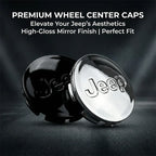 4Pcs/set Anti-Rust Snap-On Wheel Center Hub Caps Center Covers for Jeep Renegade Compass Wrangler JK Patriot Grand Cherokee SRT