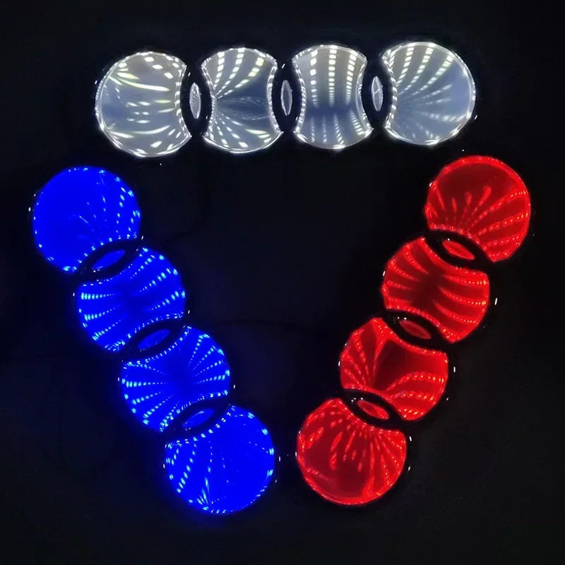 18X5.8CM LED Badge Light Exterior for Audi Q2 Q8 A1 A2 Q3 A3 A4 A5 A6 A7 A8 Q5 Q7 TT Car Rear Trunk Emblem Sticker Accessories