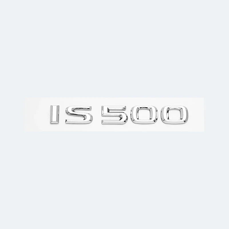 QA 3D ABS For Lexus Car Trunk Logo Letters IS200 IS250 IS300 IS350 IS300h IS200t HYBRID Chrome Glossy Black Emblem Badge Sticker