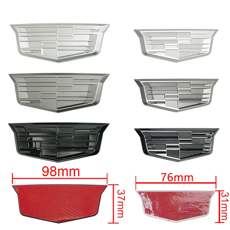 3D ABS Car Fender Side Emblem Sticker for Cadillac ESCALADE ATS BLS CT4 CT6 SRX STS XT4 XT5 SLR XT6 XTS Rear Trunk Badge Decals