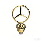Car Bonnet Label Badge 3D Star Zinc Alloy Car Front Hood Emblem Mercedes Benz  W203 W204 W205 W206 W212 W213 W222 W223 E300
