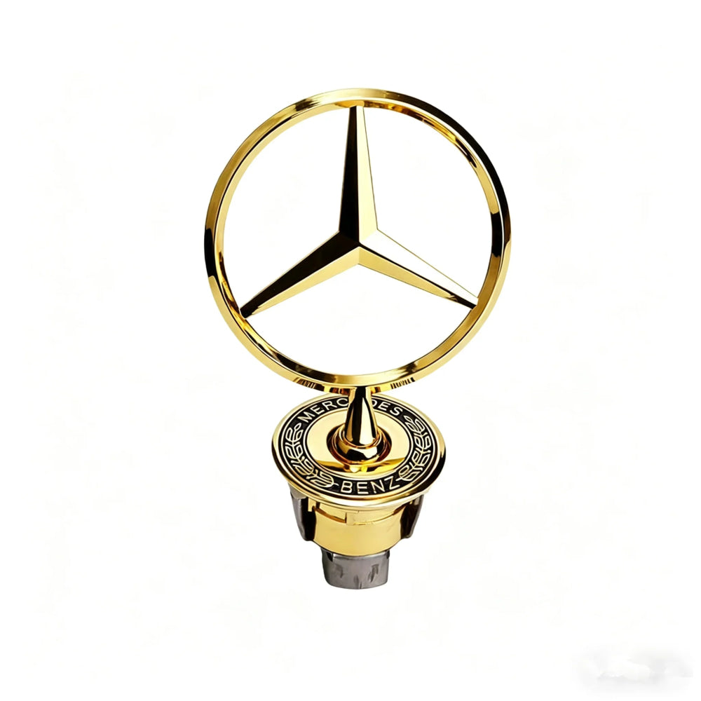 Car Bonnet Label Badge 3D Star Zinc Alloy Car Front Hood Emblem Mercedes Benz  W203 W204 W205 W206 W212 W213 W222 W223 E300