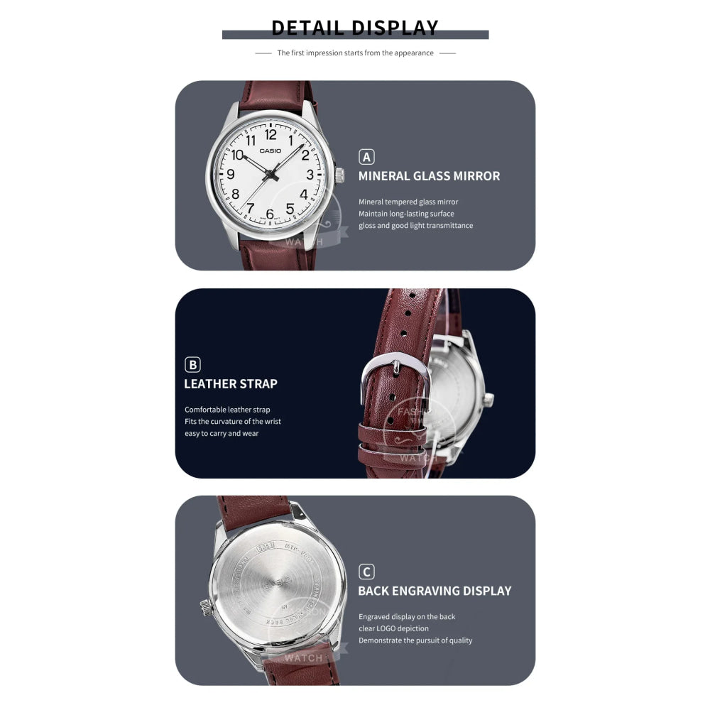 Casio watch for men Digital Hands Arabic numerals Quartz Watch reloj casio hombre MTP-V005L Series