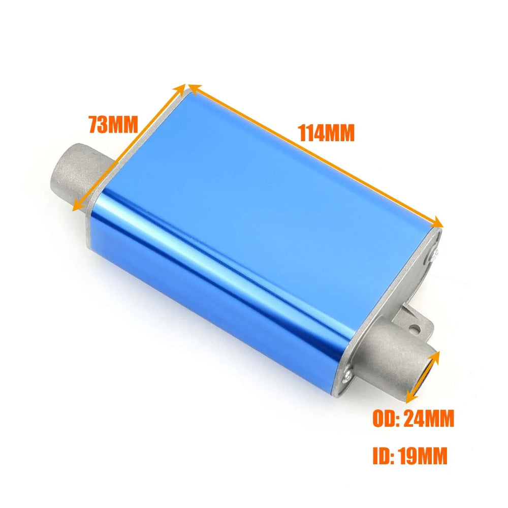 24mm Muffler Noise Reducer S Curved Air Diesel Parking Heater Exhaust Pipe Aluminum Alloy Small Size For Car Truck Camper VAN