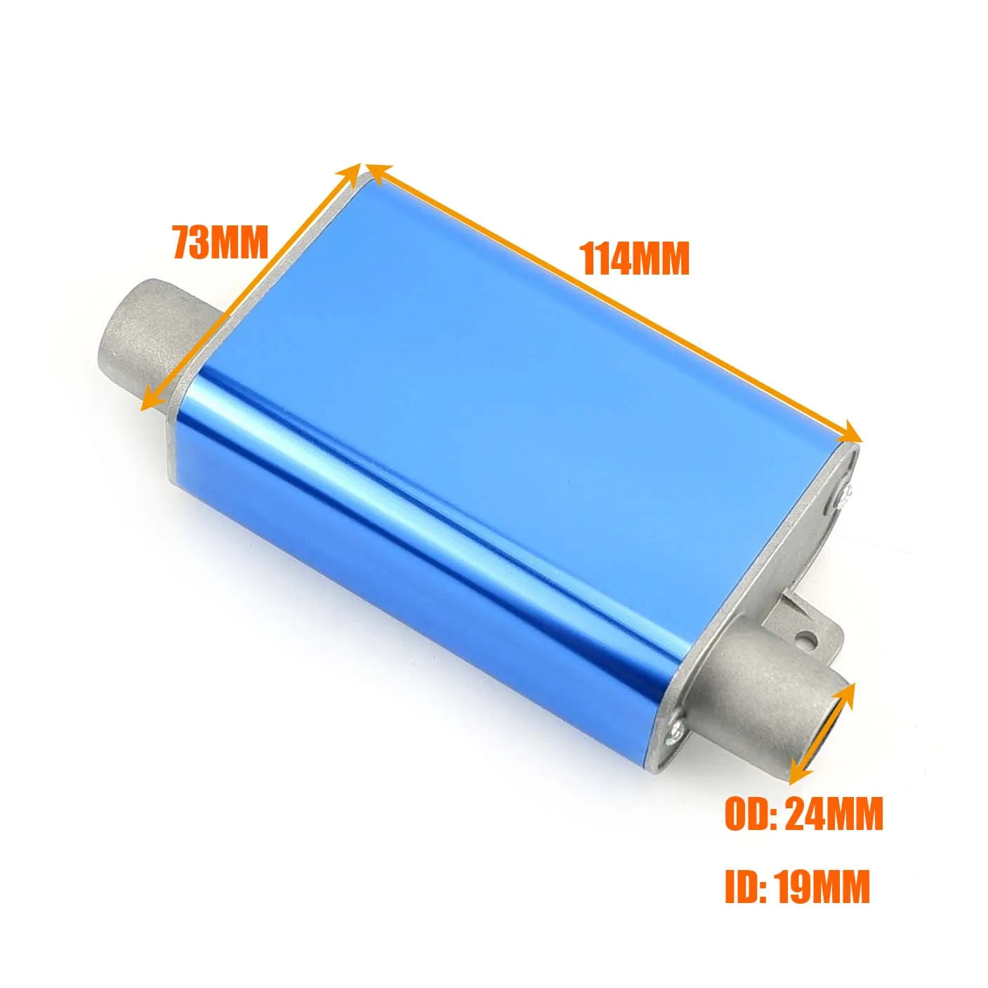 24mm Muffler Noise Reducer S Curved Air Diesel Parking Heater Exhaust Pipe Aluminum Alloy Small Size For Car Truck Camper VAN