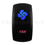 Waterproof 5 Pins SPST On/Off Rocker Switch Blue & Red Led 20A/12V 10A/24V Toggle Switch GPS for Cars,Trucks, RVs, Boats