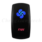 Waterproof 5 Pins SPST On/Off Rocker Switch Blue & Red Led 20A/12V 10A/24V Toggle Switch GPS for Cars,Trucks, RVs, Boats