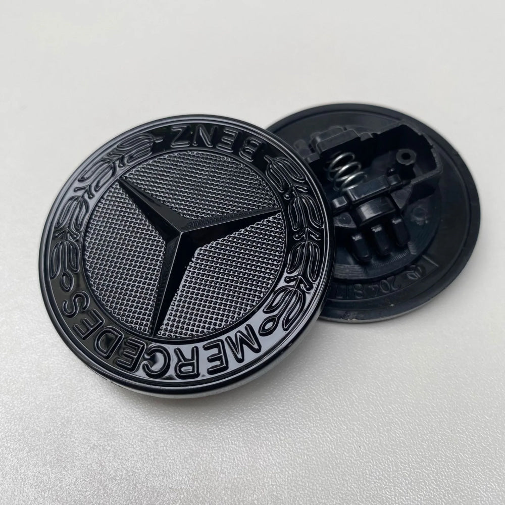1PC 56mm Car Hood Emblem Badge Bonnet Emblem Cover For Mercedes Benz Brabus AMG W124 W163 W202 W203 W204 W210 W211 W205 Sticker