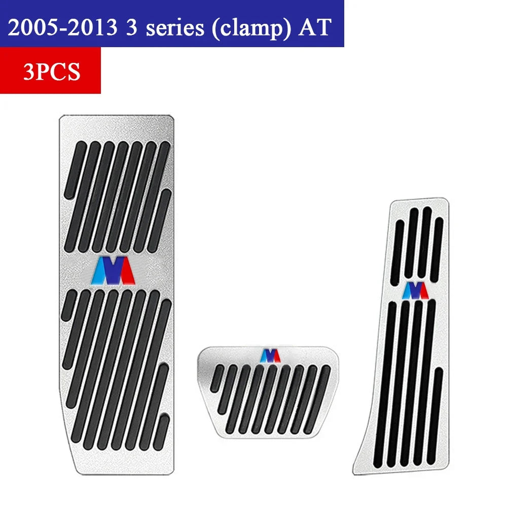 Bmw Foot Pedal Covers, Stainless Steel Rubber Anti-slip Pedals Are Suitable for BMW 3 Series BMW 5 Series X3 X5 From 2003 To 20