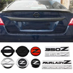 Car Rear Trunk Emblem Badge Sticker Decals for Nissan Z Logo 350Z 370Z Fairlady Z3 Z34 Almera Sylphy Altima Sentra