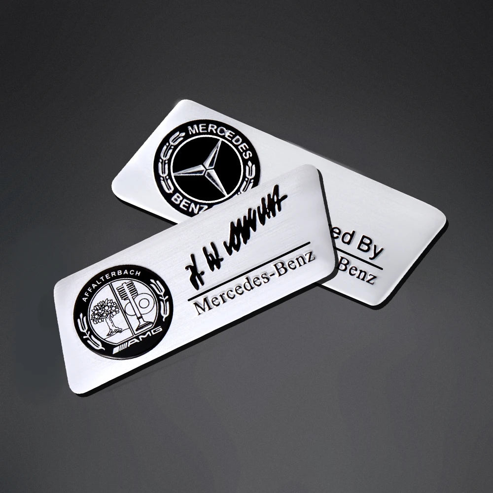 3D Aluminum Car Side Body Trunk Emblem Decoration Sticker For Mercedes Benz AMG Class GLK GLA CLA GLB W108 W447 W204 W205 Fortwo