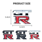 For Nissan Nismo GT-R, R32, R33, R34, R35, 370Z Accessories 1pcs GTR Car Logo Emblem Metal Stickers R GT Decals Badge Labeling