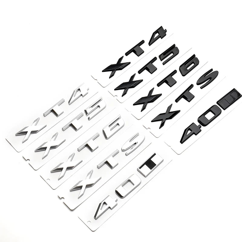 ATSL CT4 56 XTS AWD 25T 40T emblem mark car stickers for Cadillac XT4/5/6 rear tail 28T displacement refit labeling decals