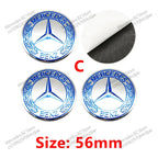 4pcs 56mm 75mm Car Wheel Center Hub Caps Cover Auto Accessories Mercedes Benz Amg C180 C200 C260 W108 W124 W126 W140 W168 W176