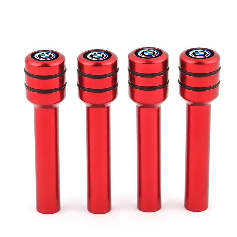 4Pcs Aluminum Alloy Car Door Lock Pins Security Rod Knob Cover For BMW M 50th Anniversary M5 E46 E90 F10 E39 E36 F20 E87 G30 E92