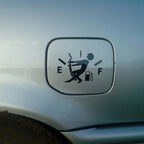 Pegatinas divertidas para coche, puntero de tanque de combustible, pegatina de vinilo reflectante, calcomanía de Gas alto, pegatinas vacías para indicador de combustible, calcomanía para Exterior de coche