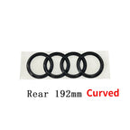 for Audi A5 2010-2019 2020-2024 2.0T S Line Quarrto Sticker 4Ring ABS 192mm 273mm 249mm Car Front Emblem Rear Trunk Decoration