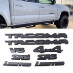 8pcs car logo ABS covering Tacoma V6 SR5 Trunk Car Door Tailgate For Toyota Tacoma covered vehicle label 4X4 limtrd accessories