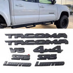 8pcs car logo ABS covering Tacoma V6 SR5 Trunk Car Door Tailgate For Toyota Tacoma covered vehicle label 4X4 limtrd accessories