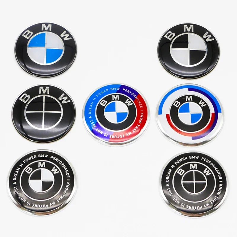 4.5cm Car Steering Wheel Decoration Badge Sticker For BMW G80 E84 F48 G01 G11 X1 X2 X3 X4 X5 X6 G07 Interior Emblem Accessorie