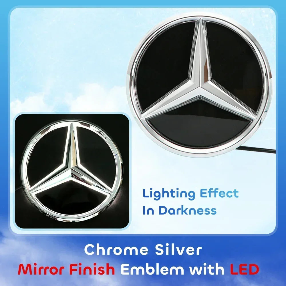 1pcsFor Mercedes Benz W204 B C GLK Class B180 B200 B250 C180 C200 C230 C250 C280 C300 C350Front Grille Mirror Star Badge Emblem